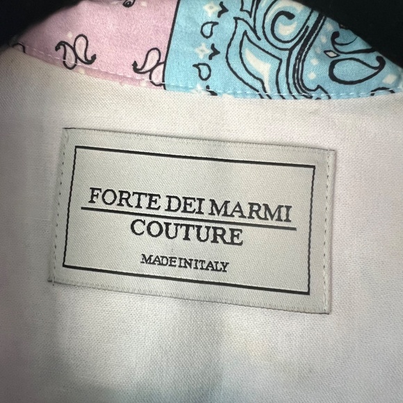 FORTE DEI MARMI COUTURE Bandana-print Mini Dress In Blue Size 38/US M - Picture 5 of 12